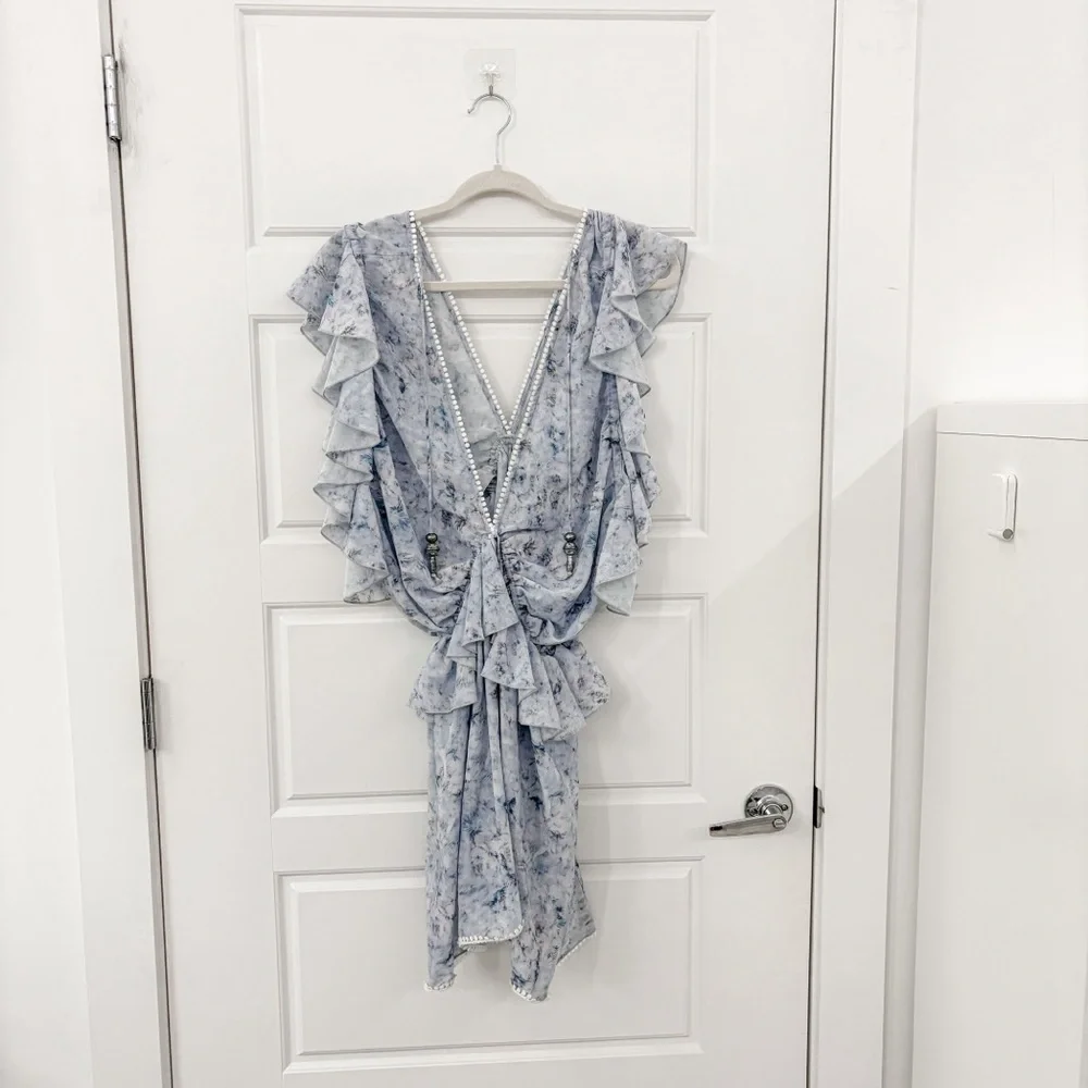 IXIAH Ruffle Tassel Mini Dress - Picture 4 of 8